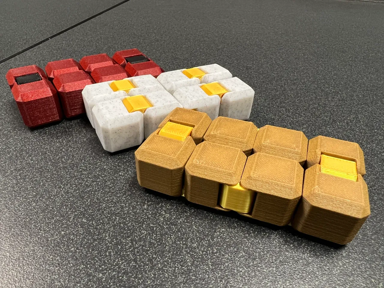 Printed infinity cube fidget